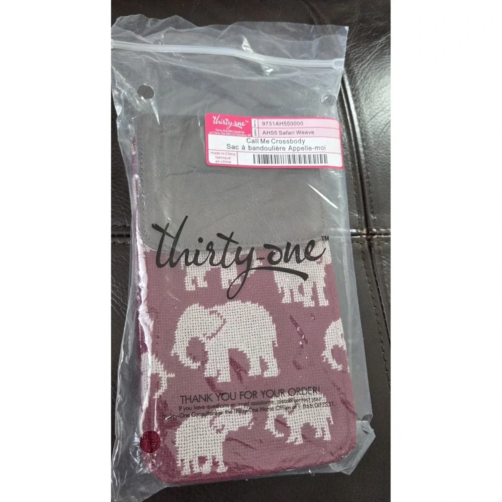 Thirty-One‎ Call Me Crossbody Safari Weave Retired New